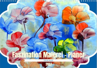 Kunstkalender 2027 Cover mit Blumen