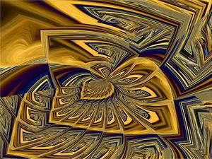 Digitales Kunstwerk - Blätter