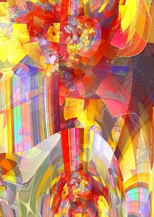 Digital-Art abstrakt: Die Lebensgeister wecken