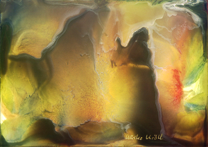 Encaustic Bild - Wege in's Licht - Encaustic Malerei